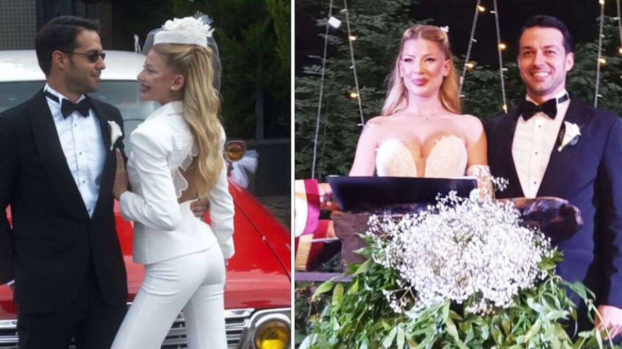 Survivor yıldızı Hilmi Cem İntepe dünyaevine girdi: Pırıl Atasever ile düğünde romantik anlar